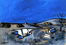 August Chabaud, 1924:  Paisaje (Azul)